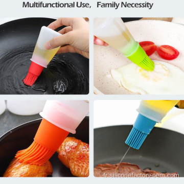 Brosse de bouteille d&#39;huile en silicone